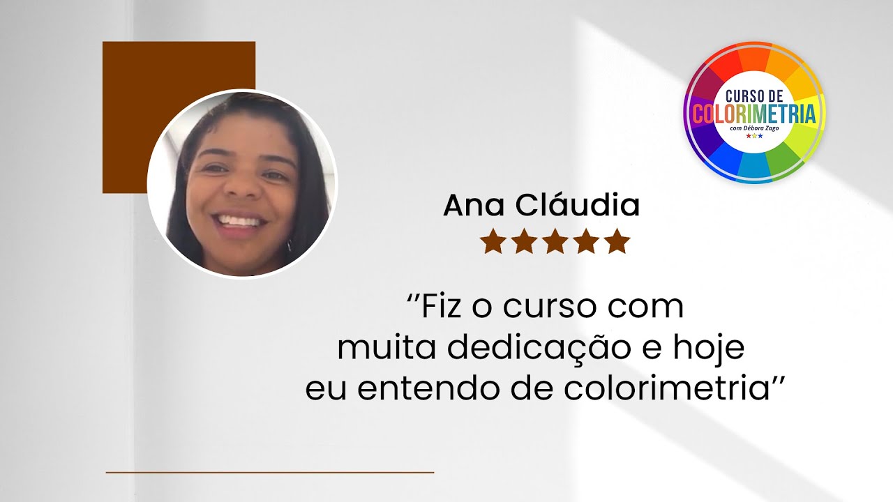 Depoimento de aluna do Curso de Colorimetria
