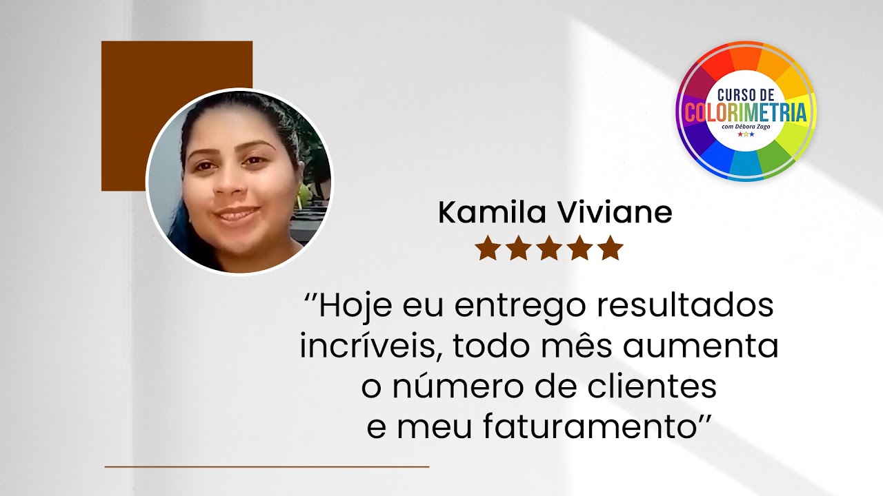Depoimento de aluna do Curso de Colorimetria