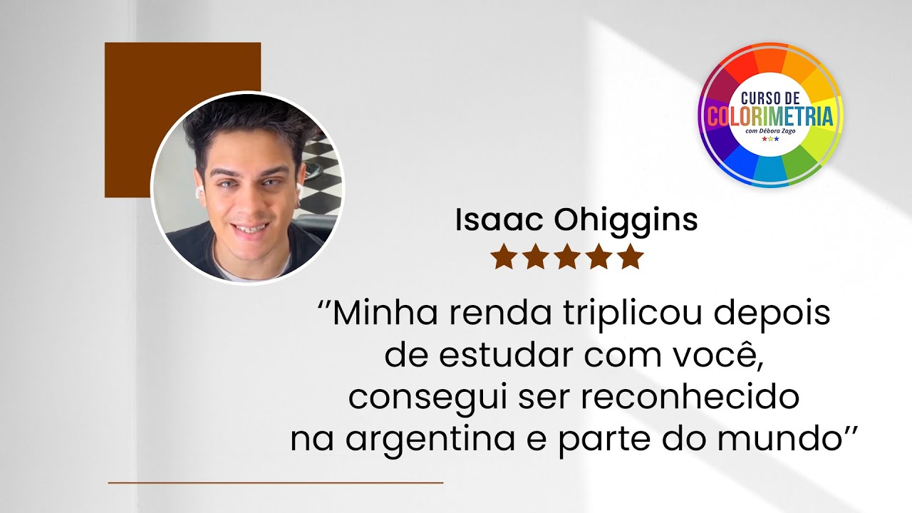 Depoimento de aluna do Curso de Colorimetria